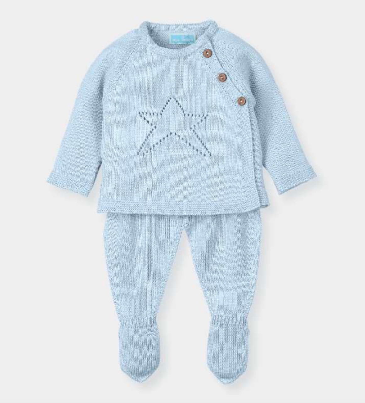 CONJUNTO DE PUNTO "ANIS ESTRELLA" COLOR NUBE.